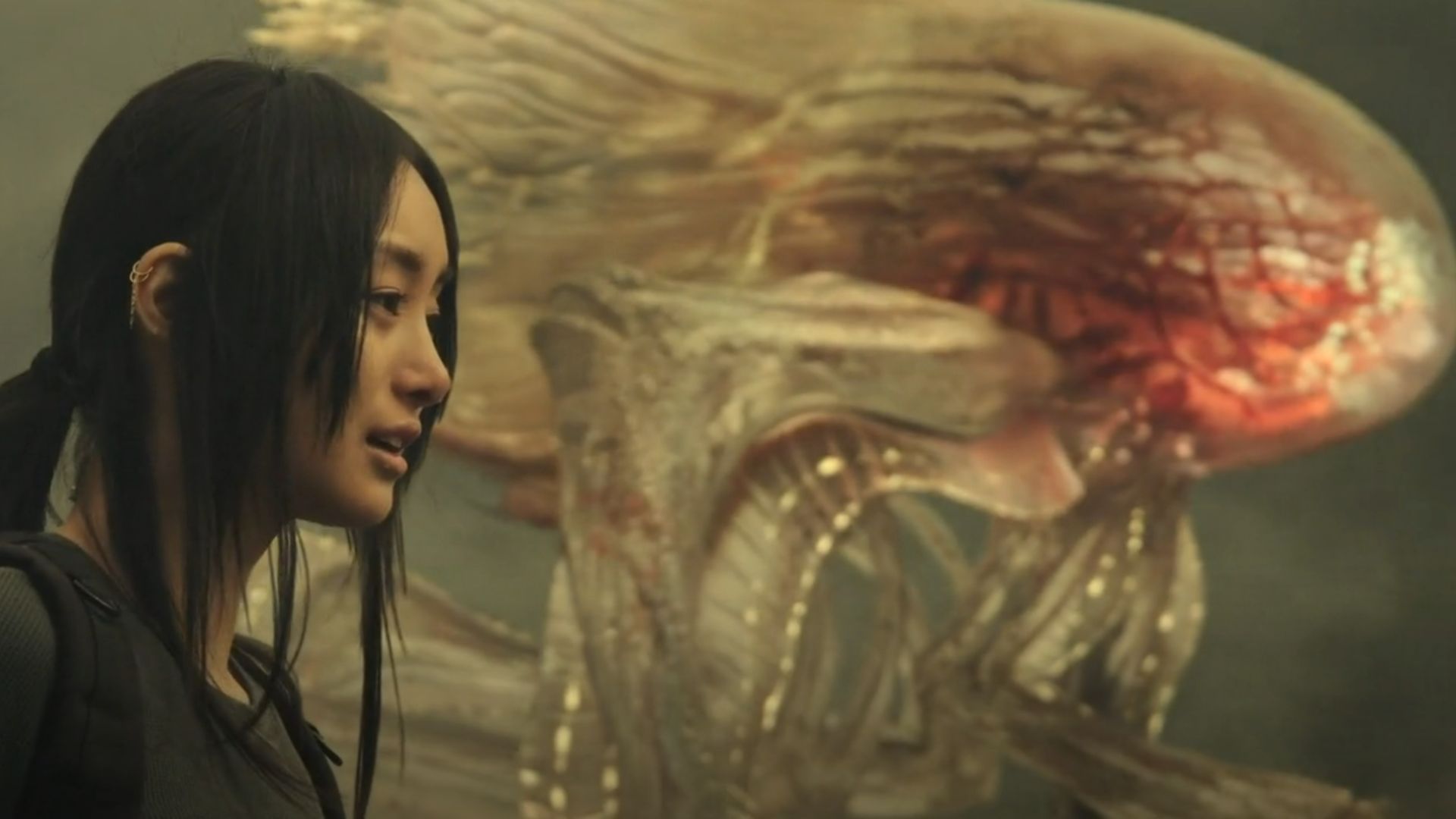 A still of Mitsuki Yamato &amp; the &ldquo;gardener&rdquo; in Invasion Season 3 Episode 8 (Image Via: Apple TV+)