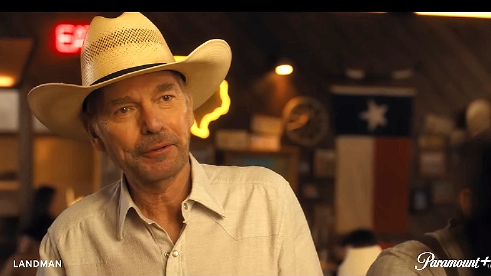 Tommy Norris takes on M-Tex (Image via YouTube| Landman Official)