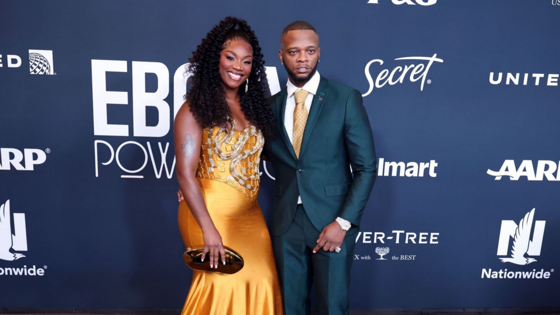 Claressa Shields and Papoose attend the Ebony Power 100 Gala (Source: Getty)