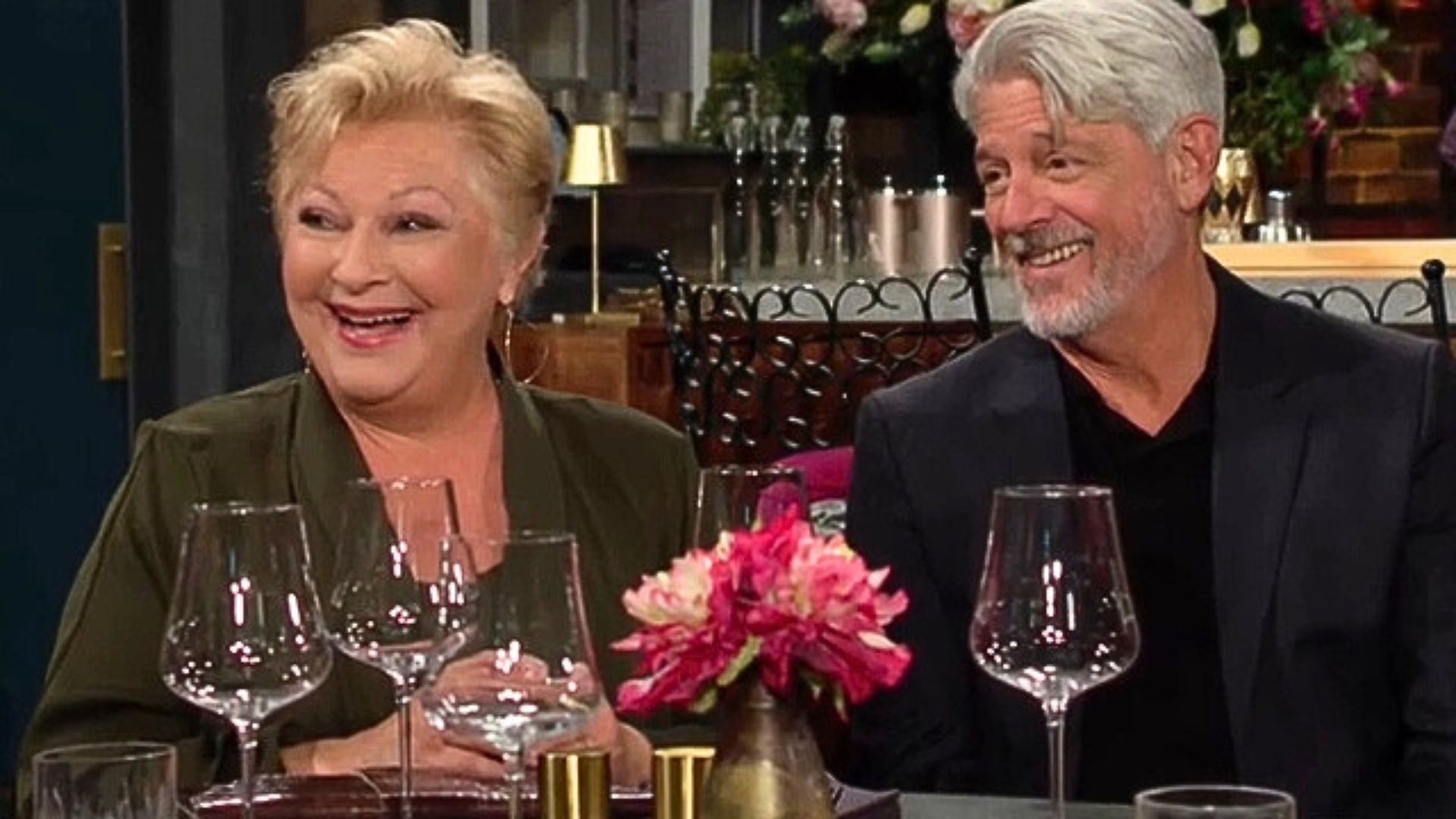 Traci with Martin before she learned the horrid truth on The Young and the Restless | Image: YouTube