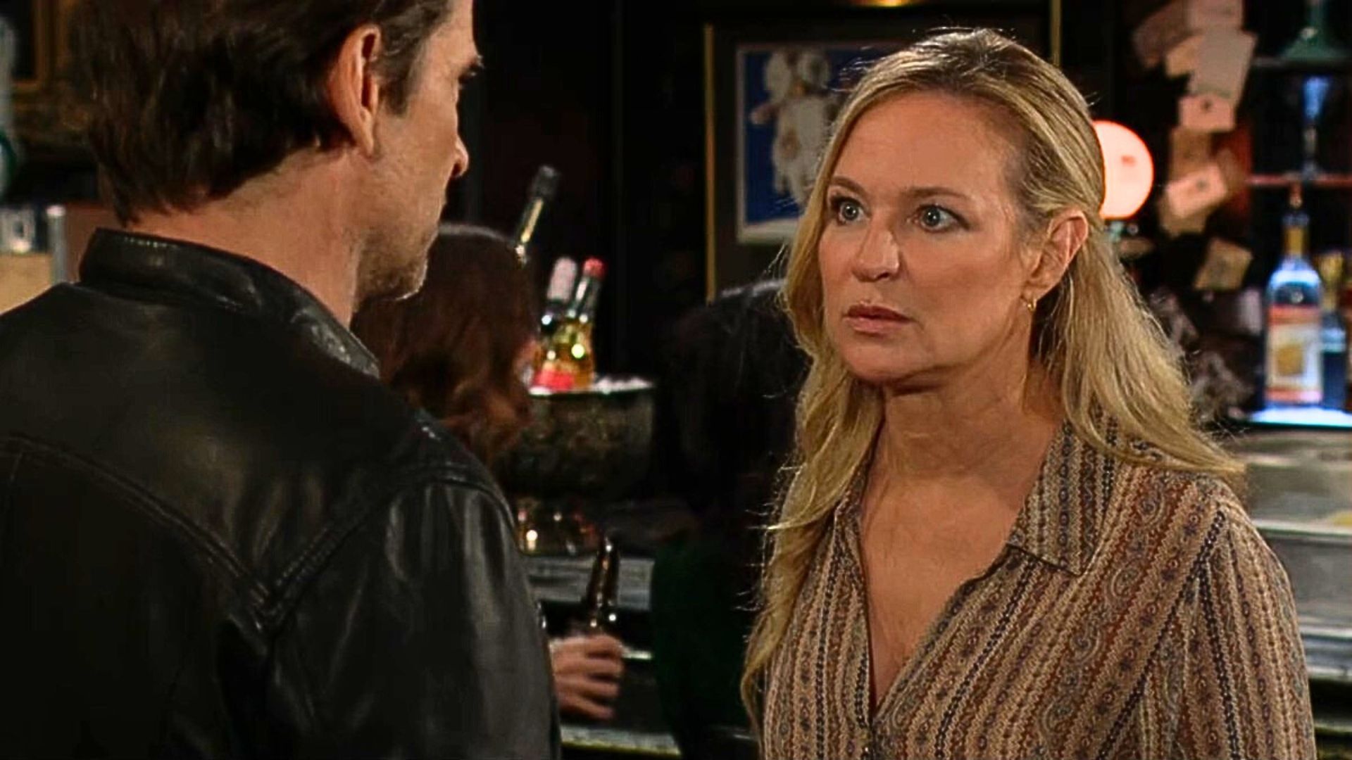 A fired up Sharon let Mitch know he doesn&#039;t scare her on The Young and the Restless | Image: CBS