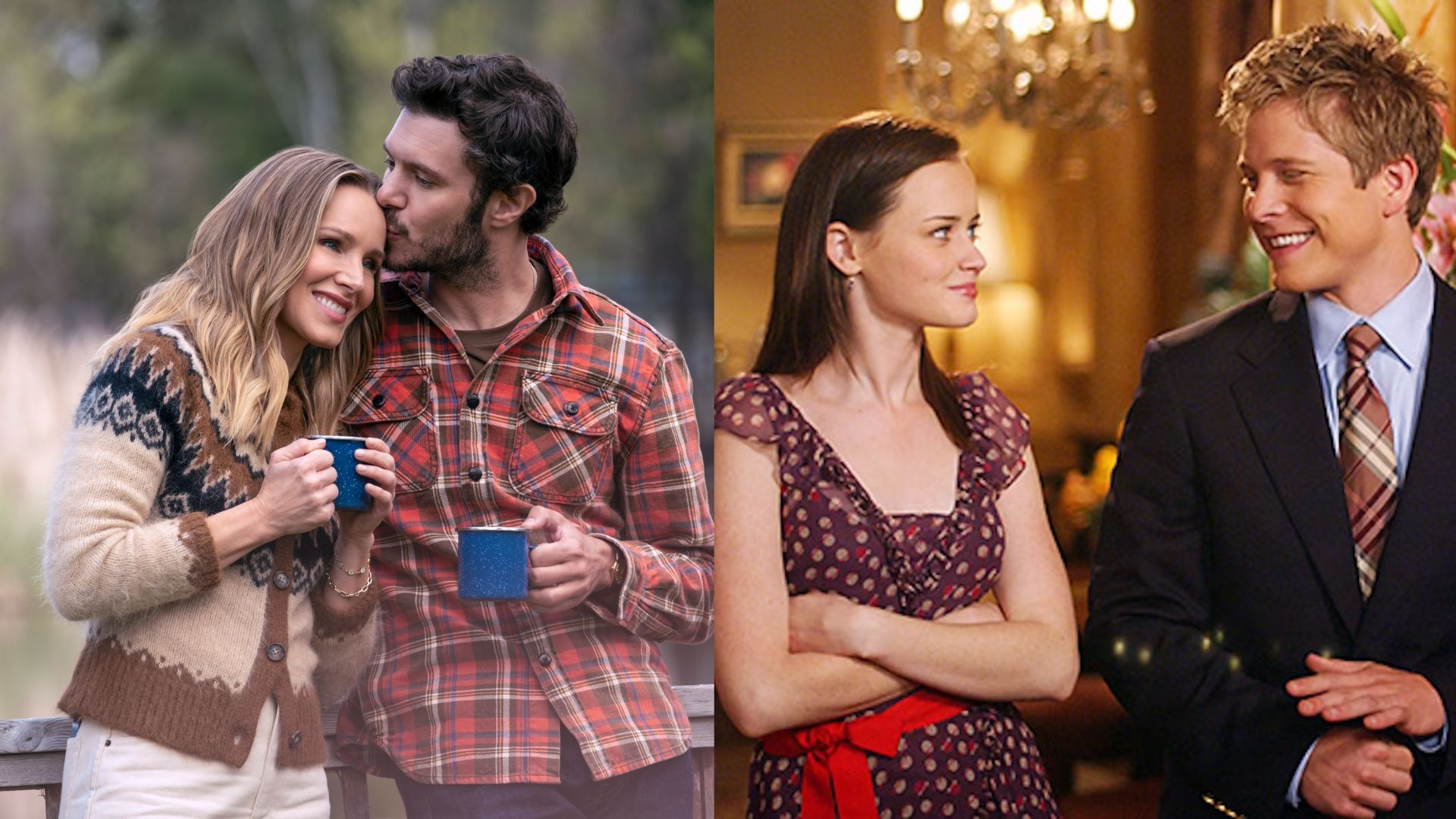 Nobody Wants This &amp; Gilmore Girls (Image via Netflix &amp; The CW)