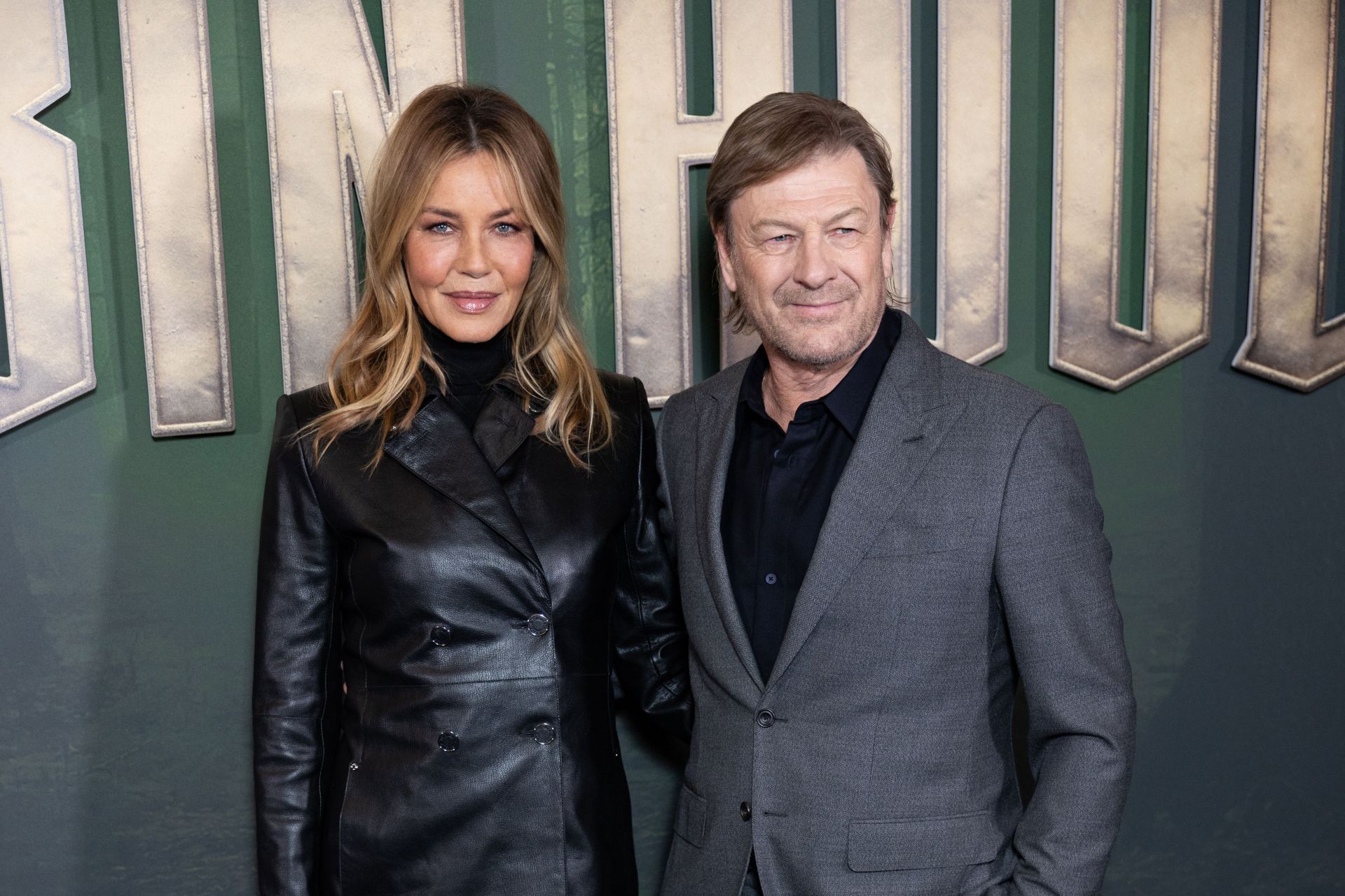 Actor Sean Bean with Connie Nielsen at the London Screening of Robin Hood - Source: Getty
