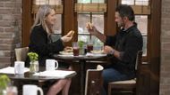 General Hospital's Nina and Nathan, eating lunch. | Image Source: ABC