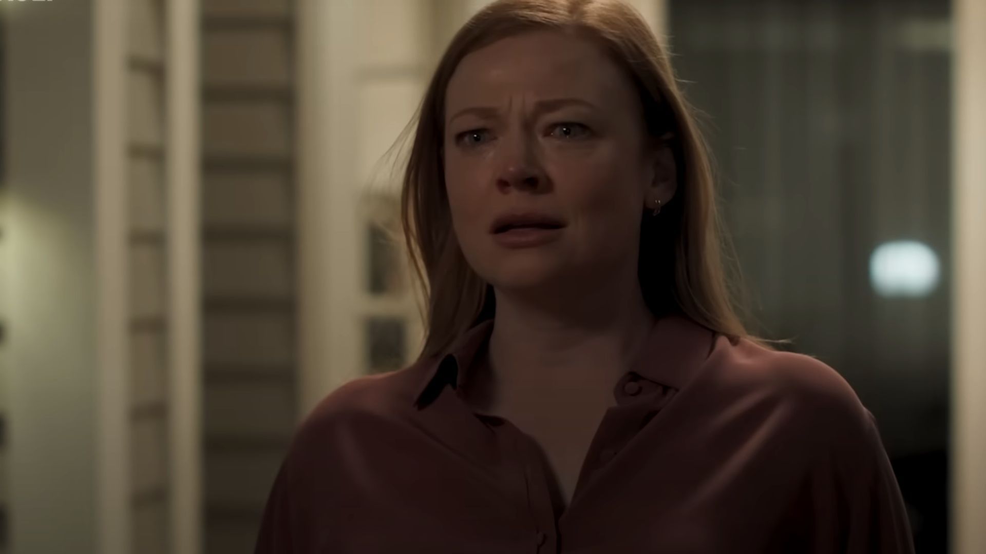 Sarah Snook points out differences between her Succession and All Her Fault characters (Image via YouTube/Peacock)