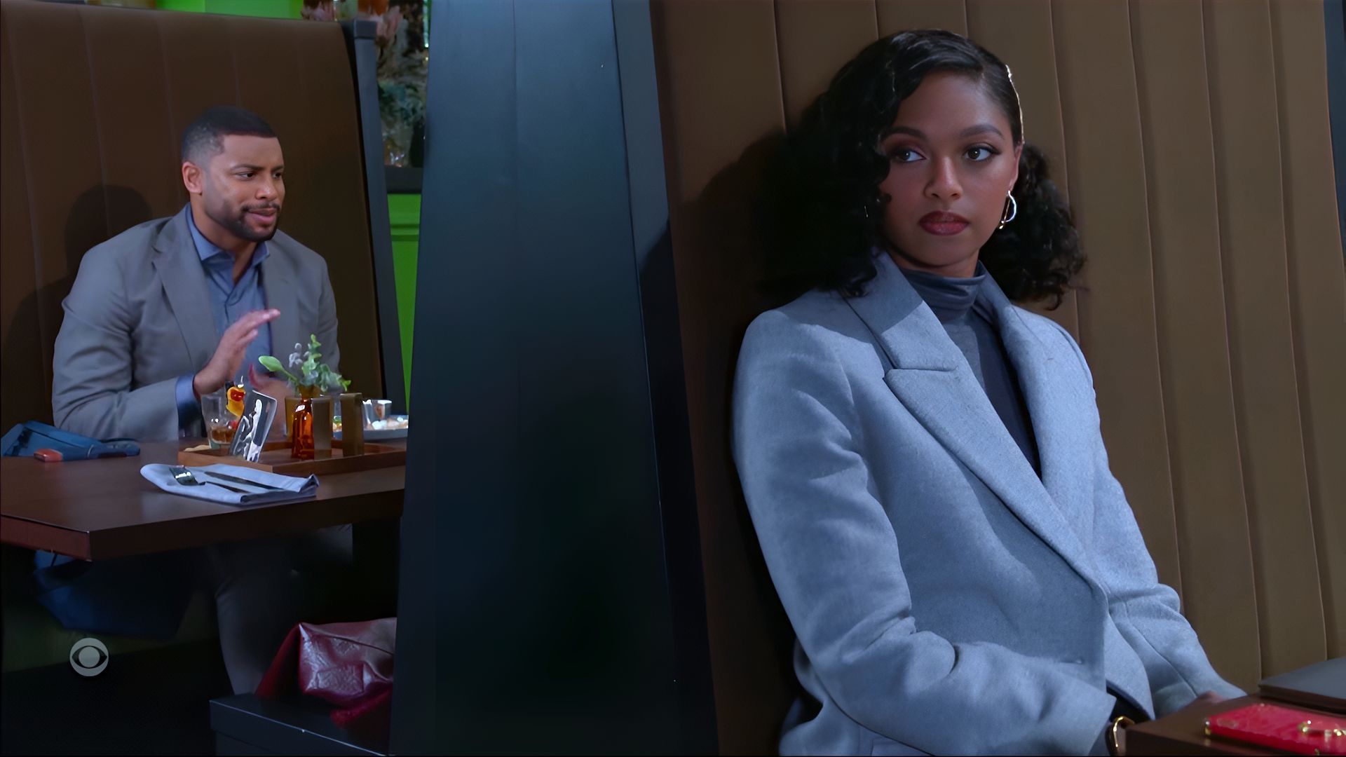 Martin complained that the pampered Kat still needed to be in Pampers on Beyond the Gates | Image: CBS