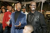Eddie and Charlie Murphy At The Los Angeles Premiere of DreamWorks Pictures' "NORBIT" - Source: Getty
