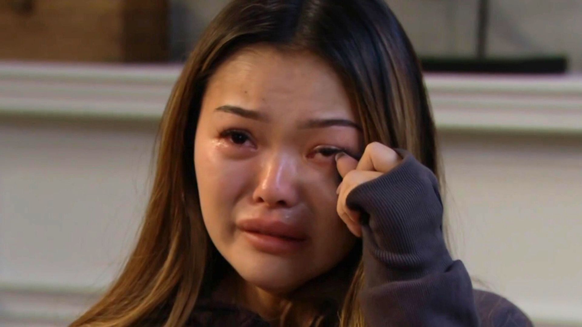 Luna&#039;s tears seem real on The Bold and the Beautiful | Image: CBS