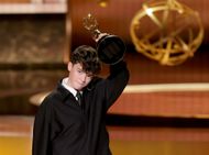 Owen Cooper accepts the Outstanding Supporting Actor in a Limited or Anthology Series or Movie award for "Adolescence" onstage during the 77th Primetime Emmy Awards at Peacock Theater - Source: Getty