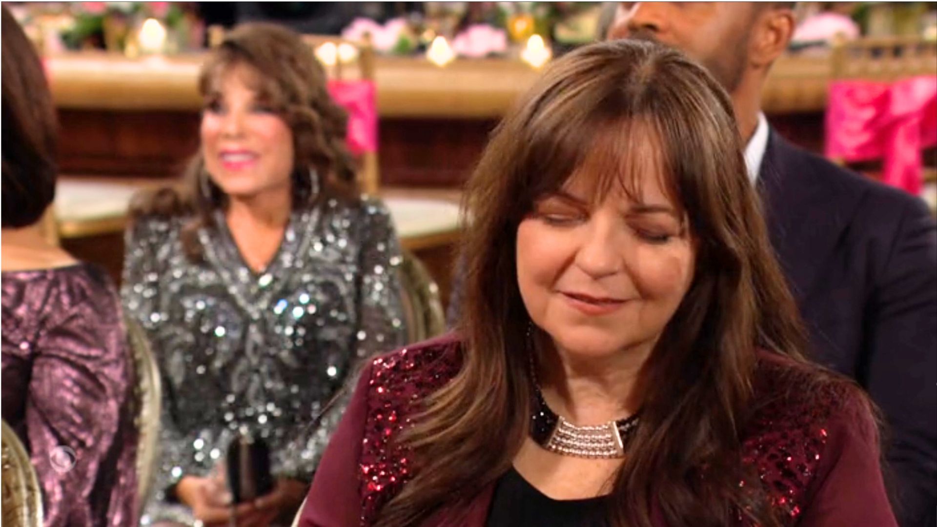 Nina overheard Esther share that she was the one who unknowingly sent the bride the pesky mums on The Young and the Restless | Image: CBS