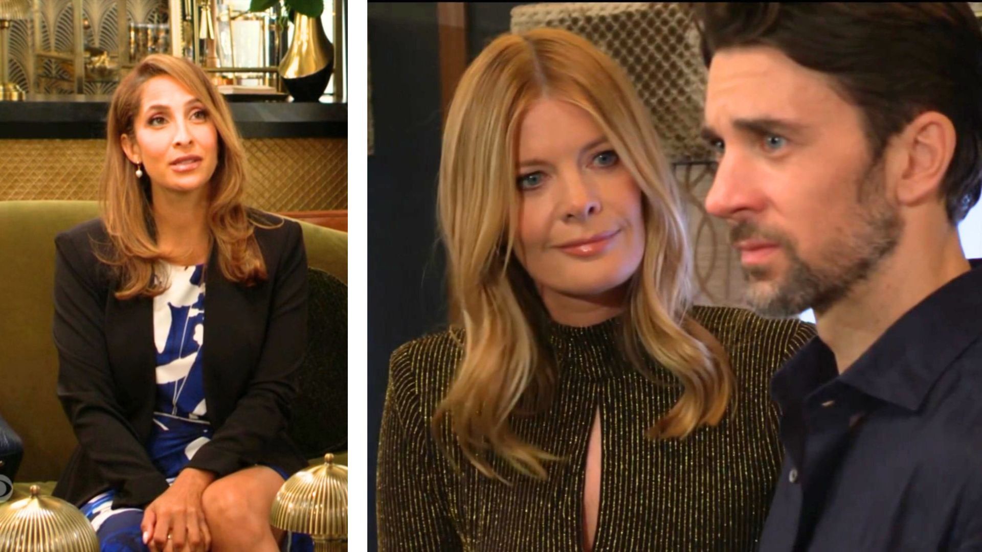 Lily (Christel Khalil)  may not like Phyllis (Michelle Stafford) and Cane (Billy Flynn) getting closer on The Young and the Restless | Image: CBS