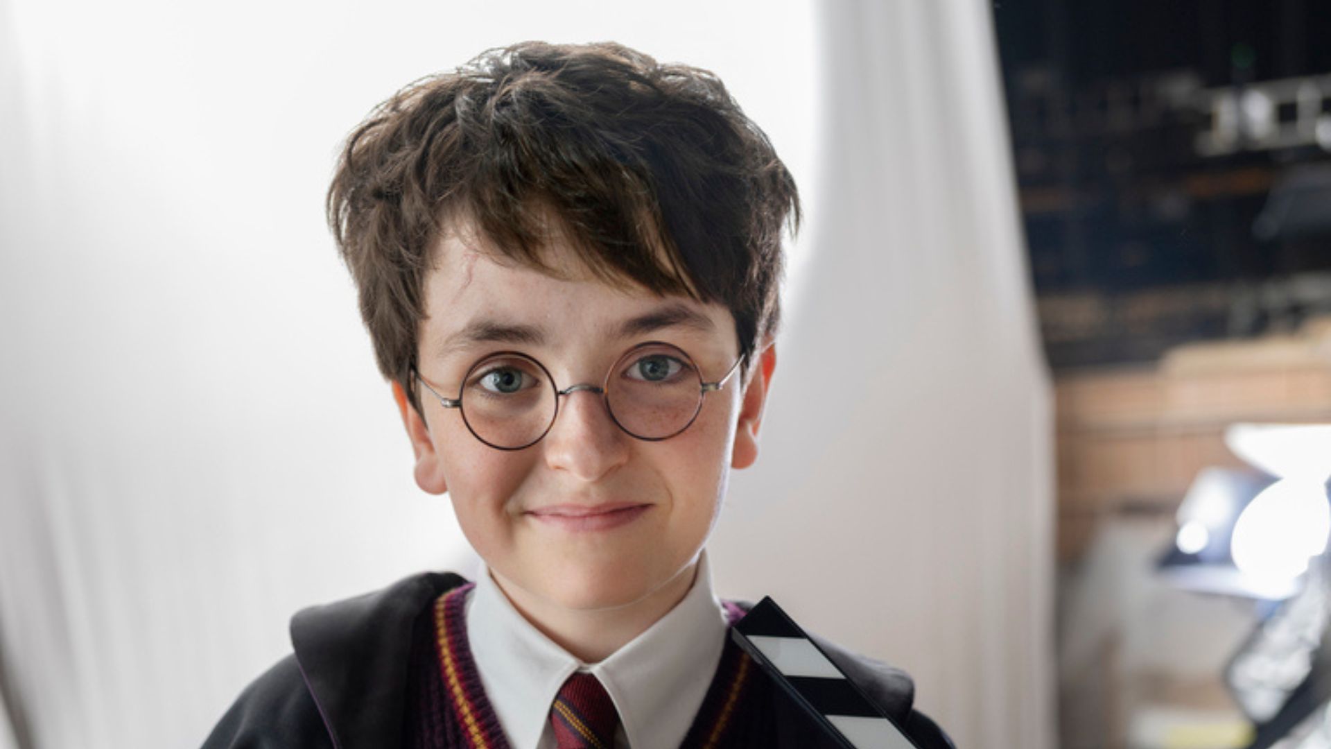 Dominic McLaughlin as The Boy Who Lived | Image Via: press.wbd.com/us/image
