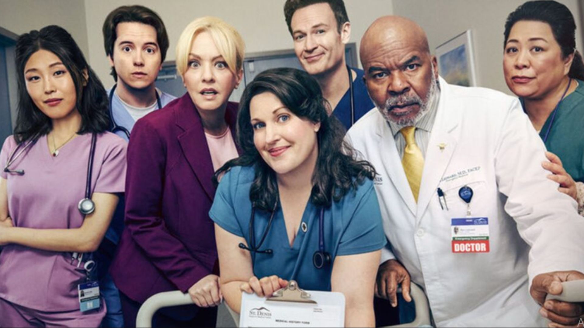 Main characters of St. Denis Medical (Image via NBC)