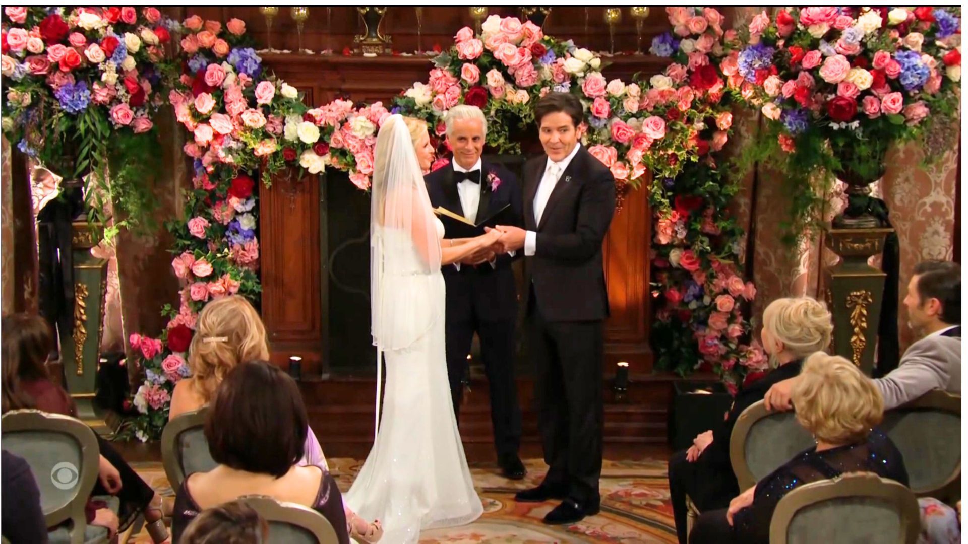 Michael, who once attacked Cricket, performed the ceremony for her and Danny on The Young and the Restless | Image: CBS