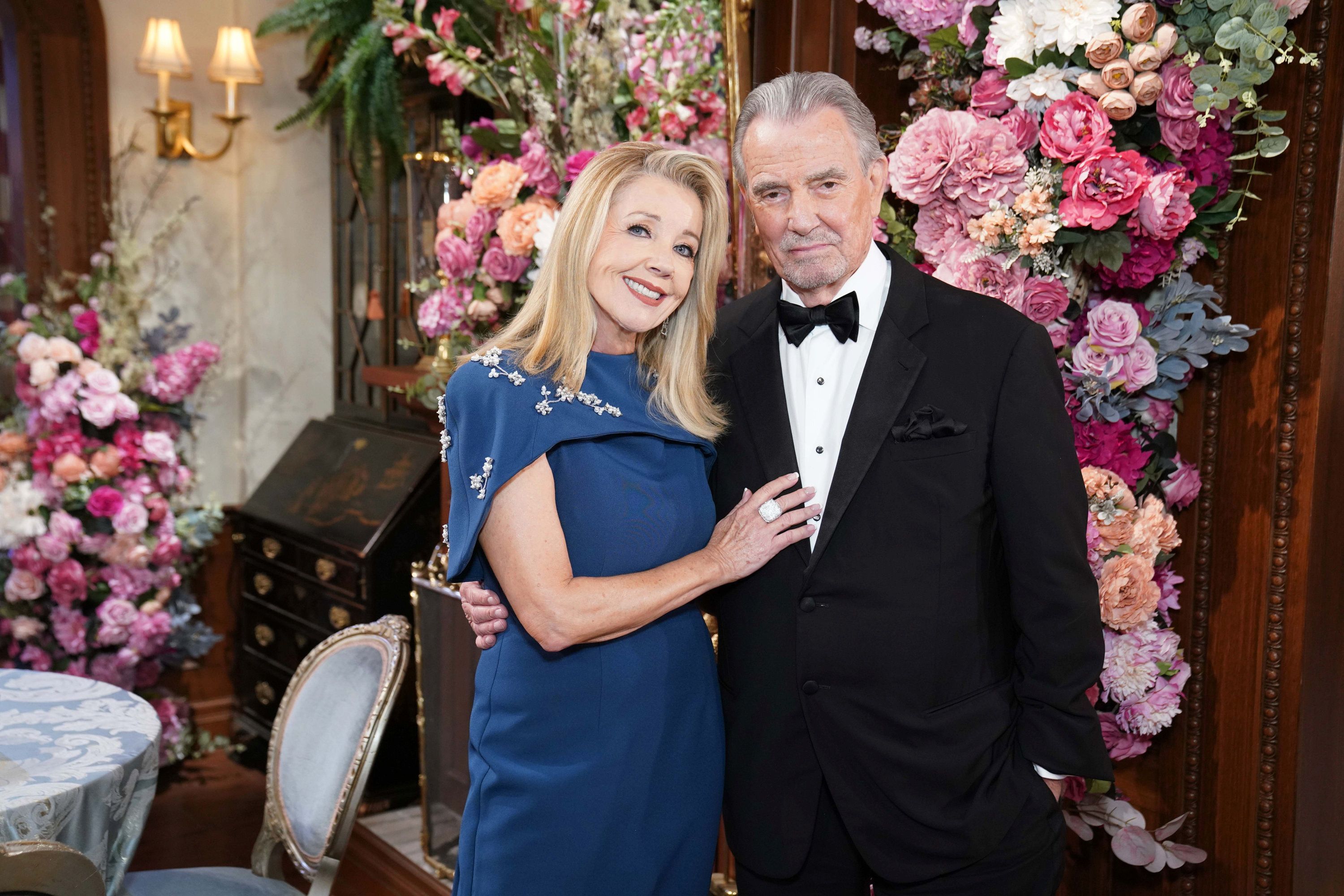 Melody Thomas Scott (Nikki) and Eric Braeden (Victor) on The Young and the Restless | Image: JPI