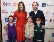O'Donnell and Tracy with their kids at The Hospital For Special Surgery's 9th Annual Big Apple Circus Benefit - Source: Getty
