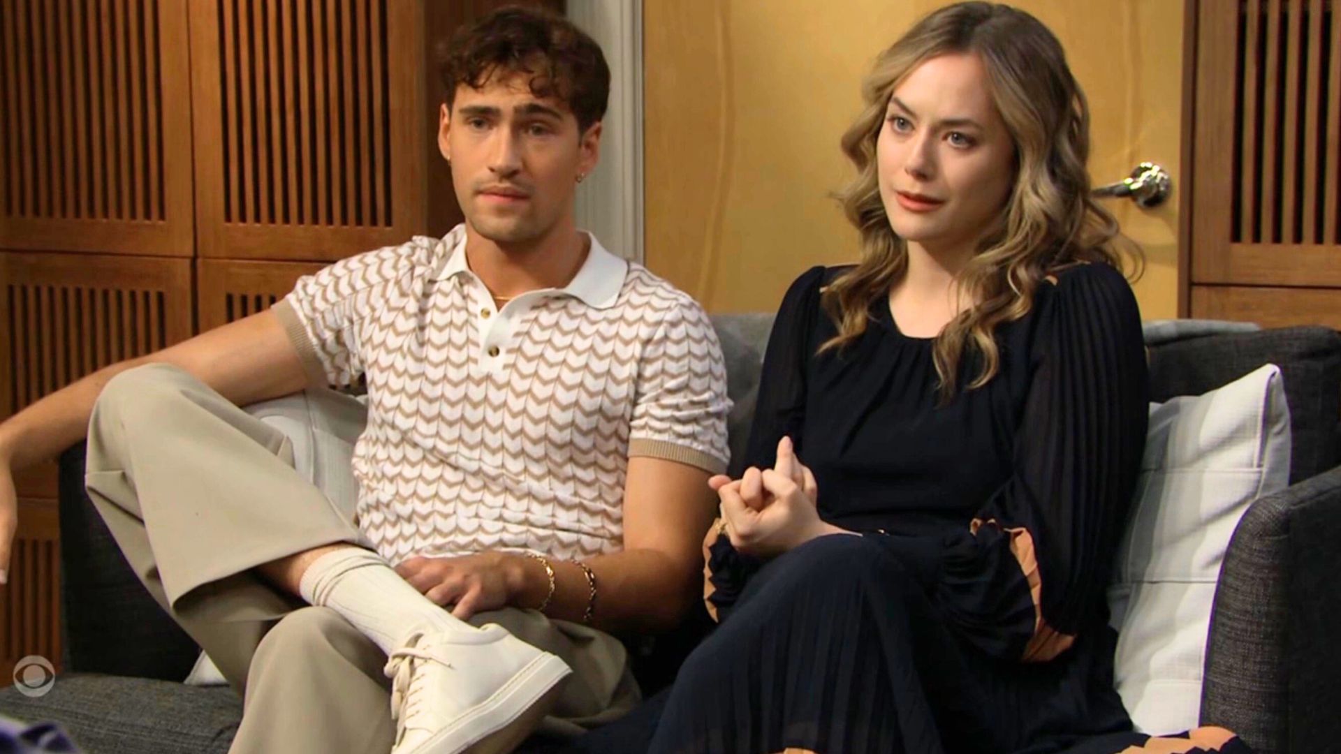 Deke and Hope attend family therapy on The Bold and the Beautiful | Image: CBS