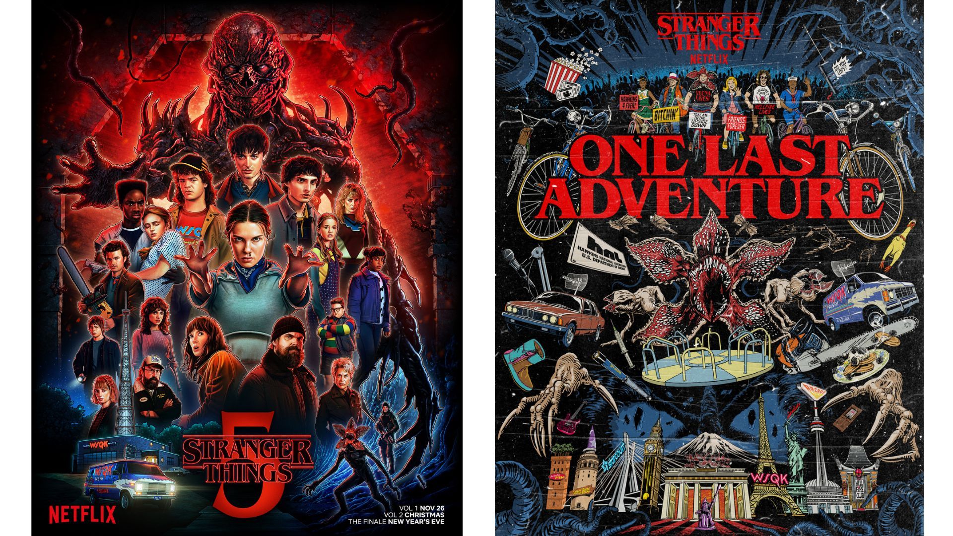 Posters for Season 5 of Stranger Things (Image Via: X/@Stranger_Things)