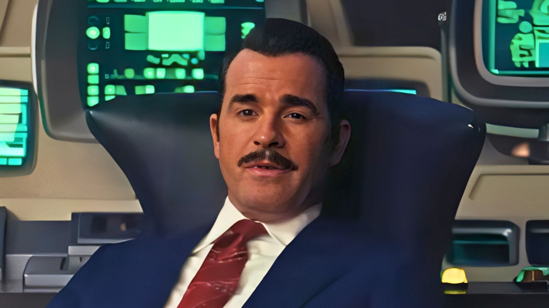 Justin Theroux steps into the role of Mr. House in Fallout Season 2, a character with deep ties to Star Trek legend Ren&eacute; Auberjonois (Image via Amazon Prime)