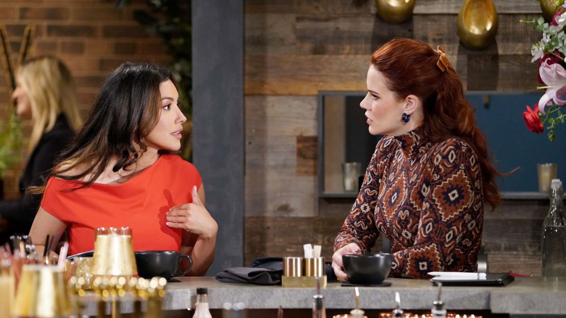 Audra Charles (Zuleyka Silver) has a strong supporter in her best friend Sally Spectra (Courtney Hope) on The Young and the Restless | Image: JPI