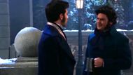 Josh Swickard and Wally Kurth in the 2019 General Hospital tribute to A Christmas Carol | Image: ABC