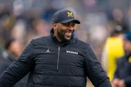 Sherrone Moore at Michigan Football Spring Game - Source: Getty