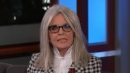 American actress Diane Keaton (Image via YouTube/Jimmy Kimmel Live )
