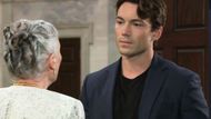 Michael gets a warning from Tracy on General Hospital | Image: ABC
