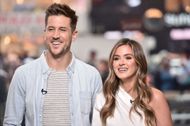 "Bachelorette" Couple JoJo Fletcher And Jordan Rodgers Visit "Extra" - Source: Getty