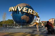 Visitors Pose For Photos At Universal Beijing Resort - Source: Getty