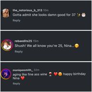 Fans react to Nina Dobrev’s birthday video (Image via Instagram/@nina)